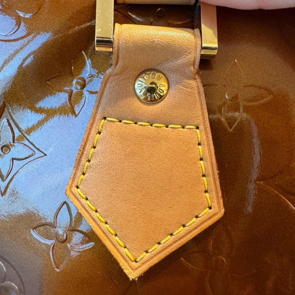 Louis Vuitton Vernis Caramel Brown Monogram Tote - Picture 7 of 12